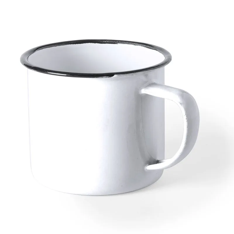 Taza metálica con logo de 380 ml Wilem