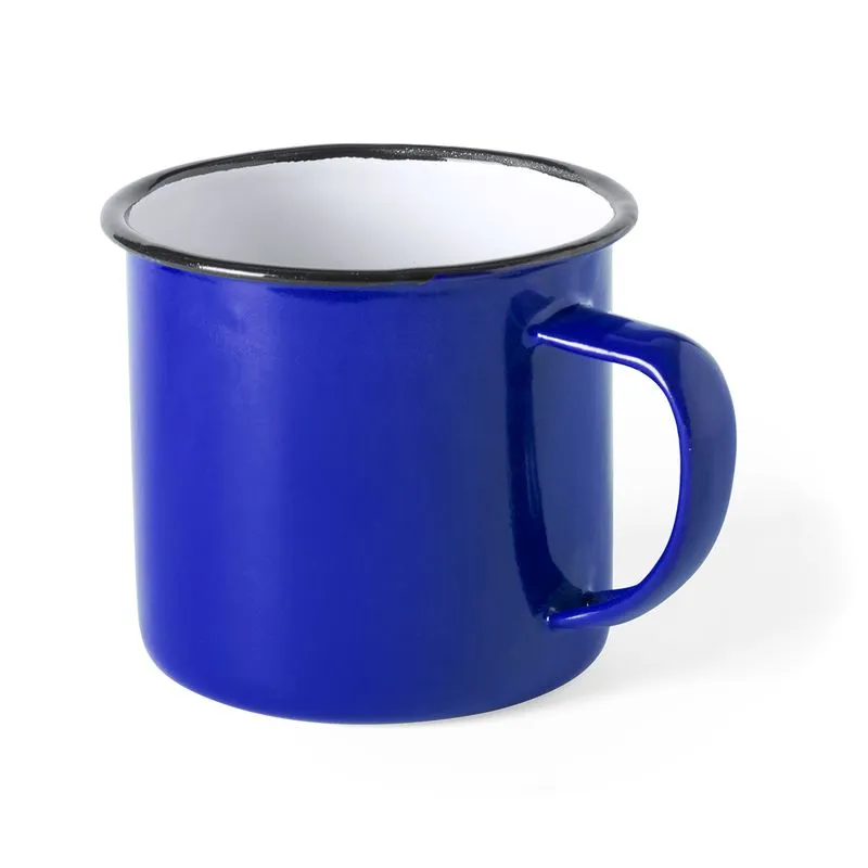 Taza metálica con logo de 380 ml Wilem