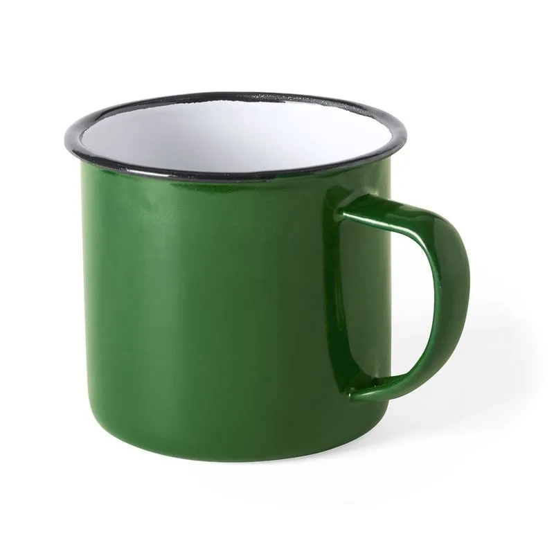 Taza metálica con logo de 380 ml Wilem