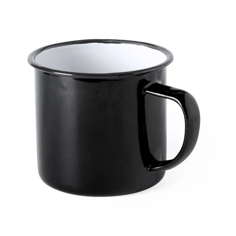Taza metálica con logo de 380 ml Wilem