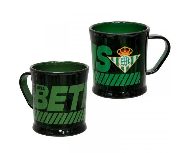Taza Real Betis Balompié de material translúcido