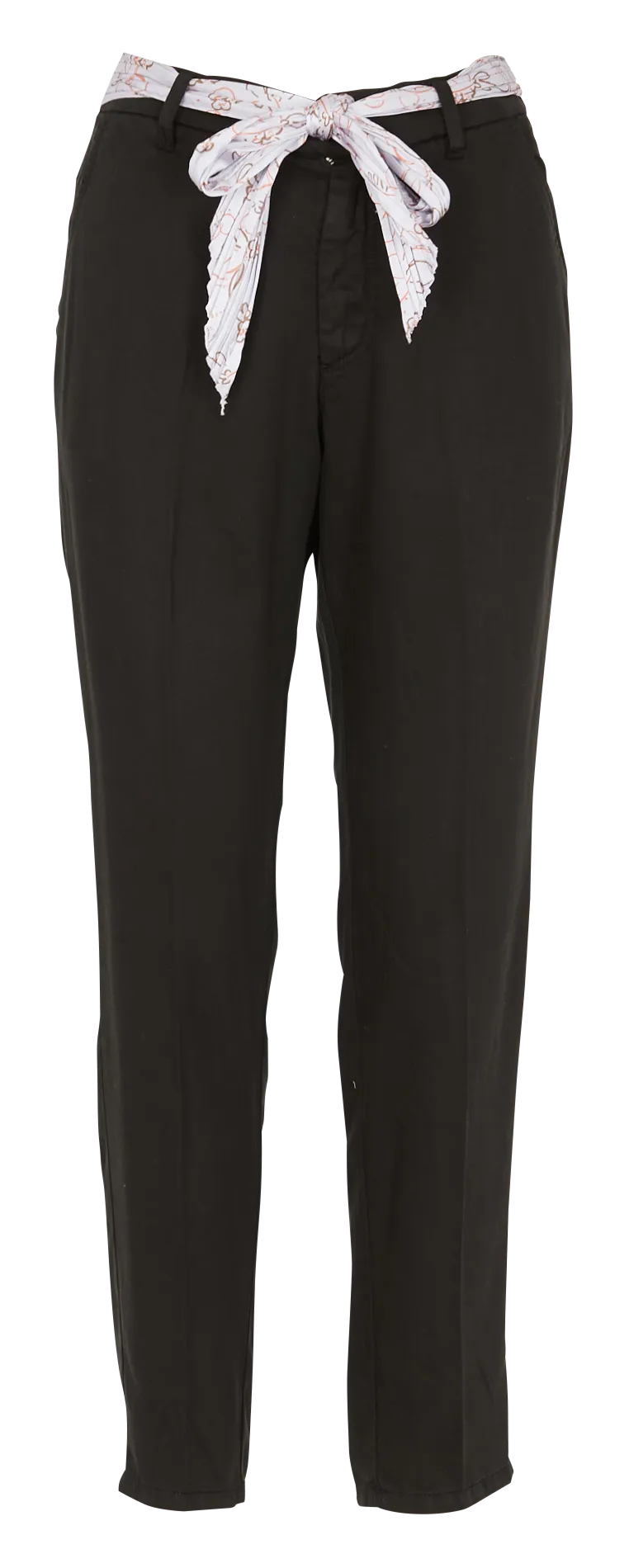 THEA  PANTALóN TAPERED VAPOROSO EN NEGRO