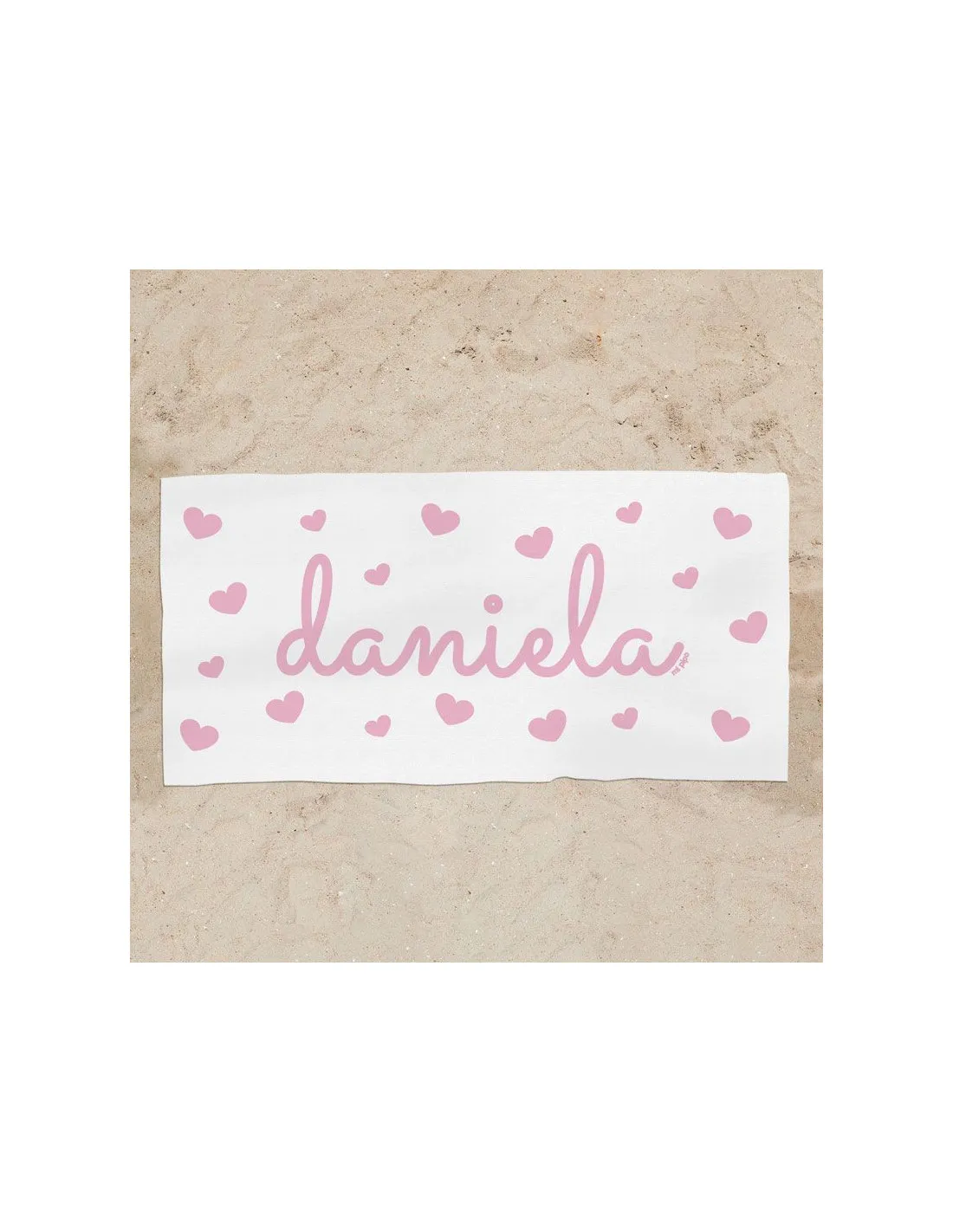 Toalla de baño Premium Personalizada Rosa de Mi Pipo