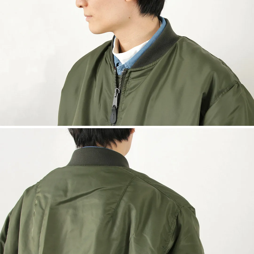 TOP CAKI / MA1 CHAQUETA DE VUELO DE NYLON
