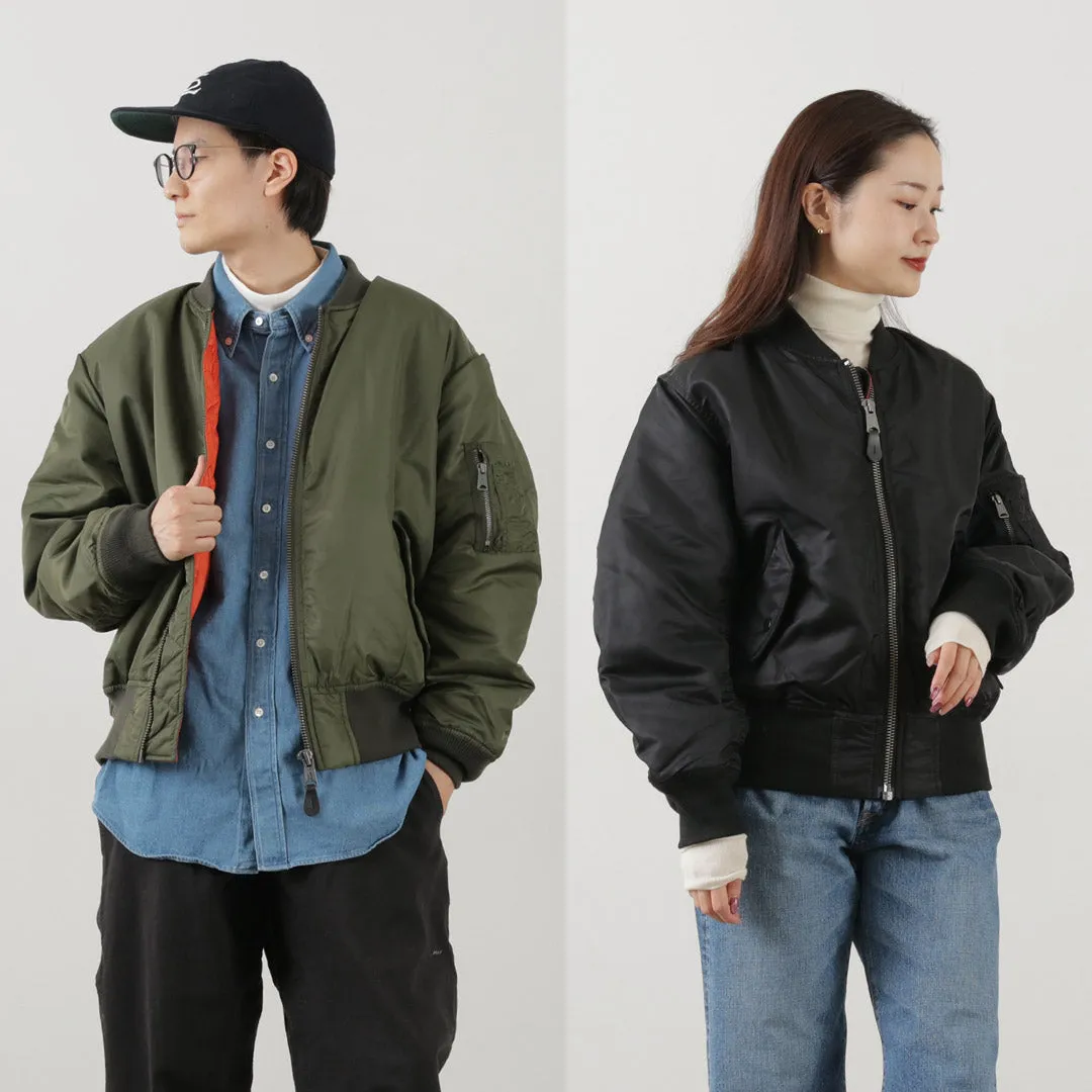 TOP CAKI / MA1 CHAQUETA DE VUELO DE NYLON