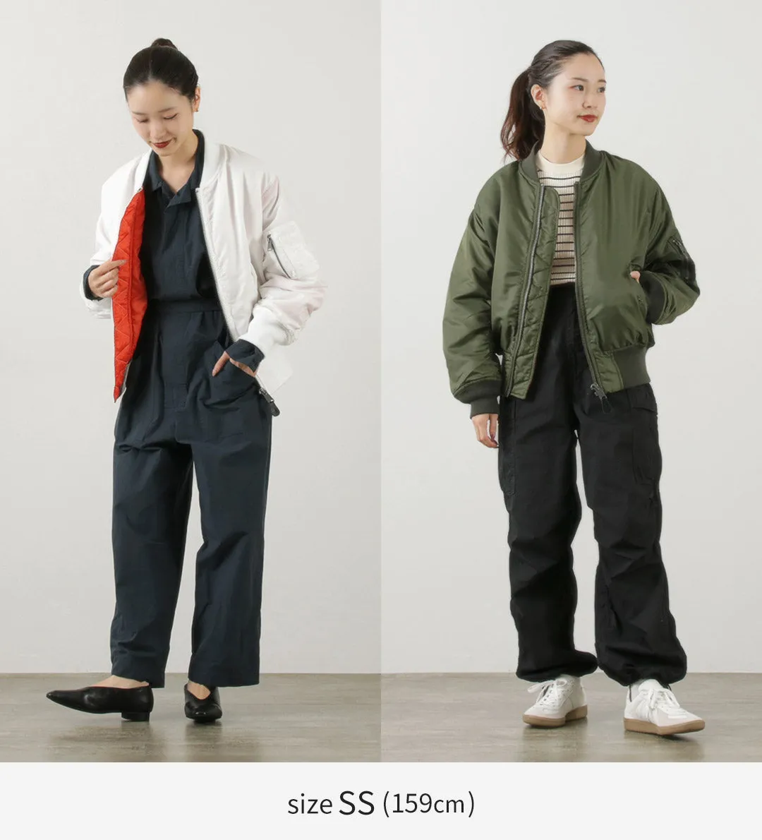 TOP CAKI / MA1 CHAQUETA DE VUELO DE NYLON