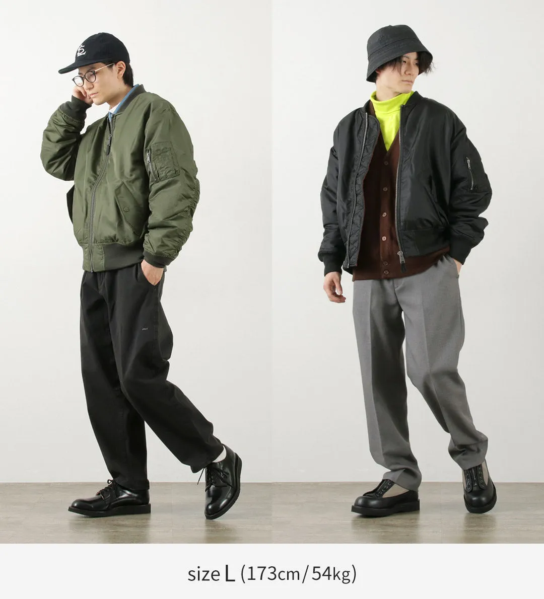 TOP CAKI / MA1 CHAQUETA DE VUELO DE NYLON