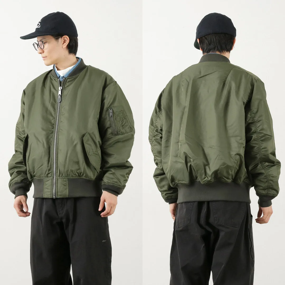 TOP CAKI / MA1 CHAQUETA DE VUELO DE NYLON