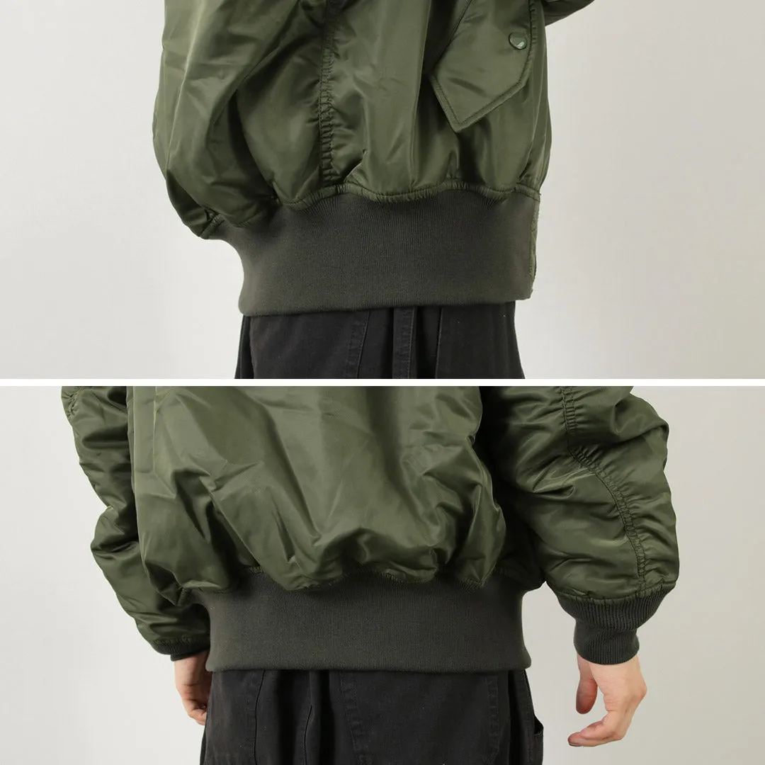 TOP CAKI / MA1 CHAQUETA DE VUELO DE NYLON