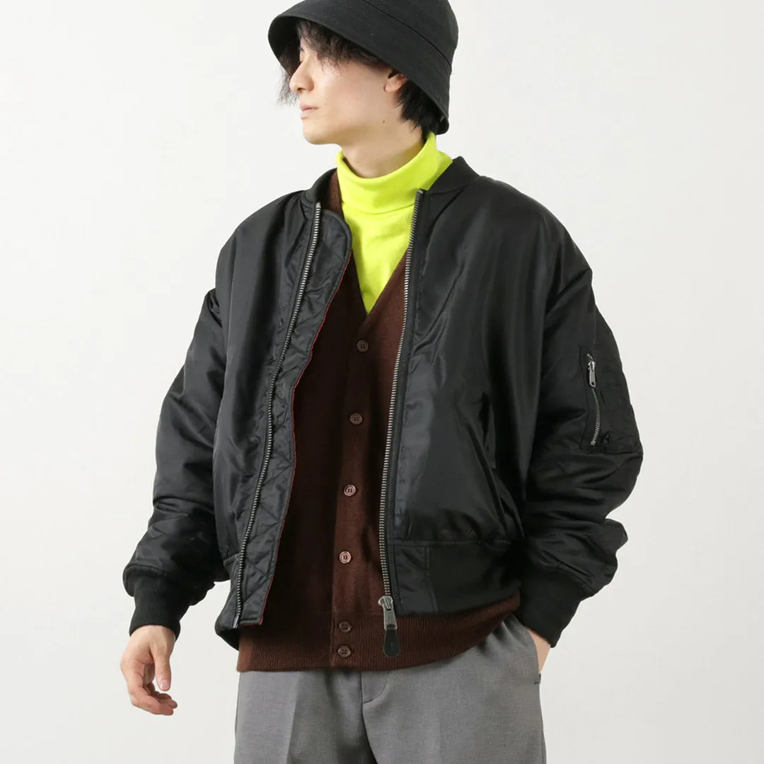 TOP CAKI / MA1 CHAQUETA DE VUELO DE NYLON