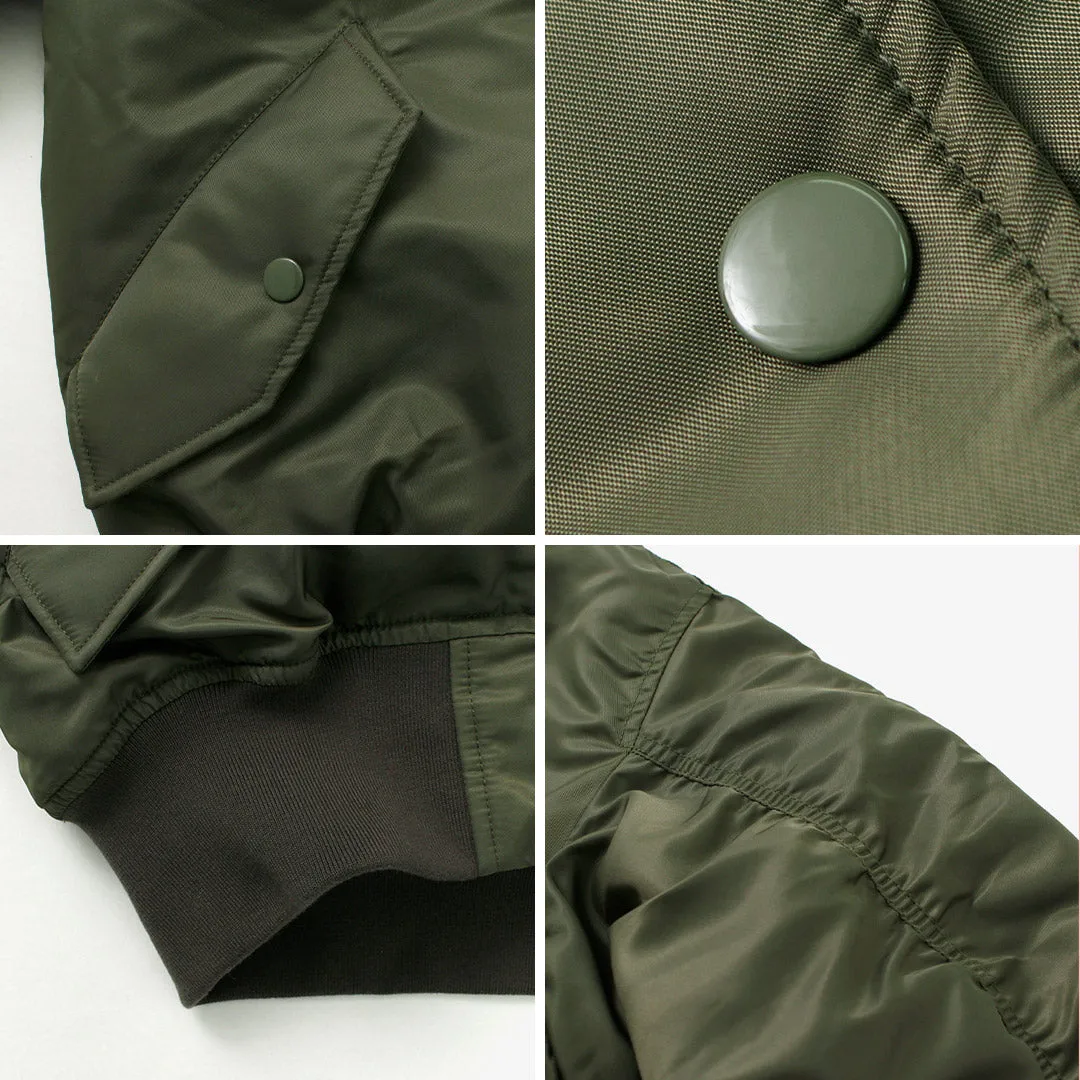 TOP CAKI / MA1 CHAQUETA DE VUELO DE NYLON
