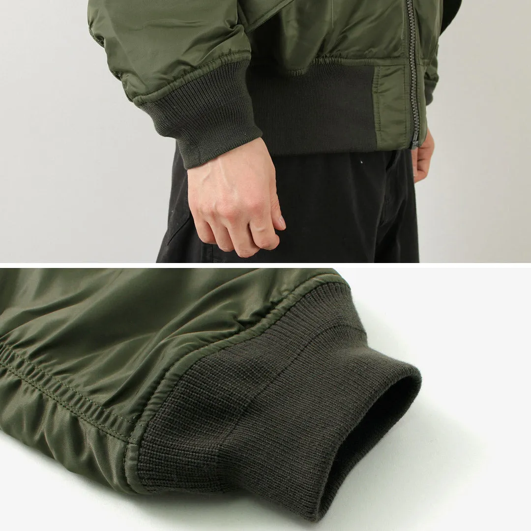 TOP CAKI / MA1 CHAQUETA DE VUELO DE NYLON
