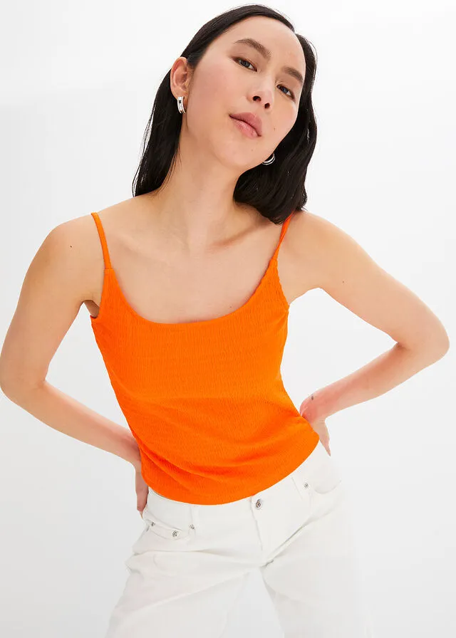 Top Naranja cálido