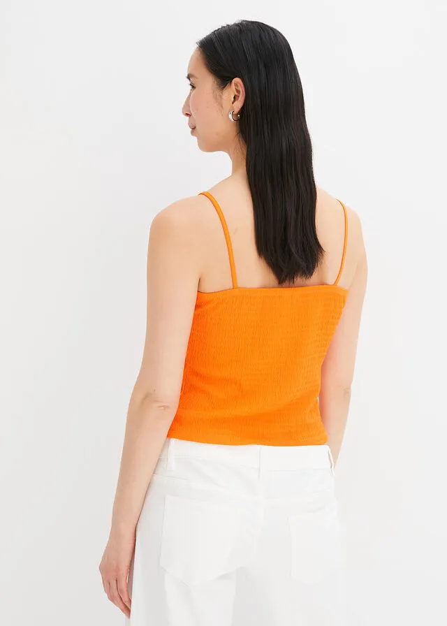 Top Naranja cálido