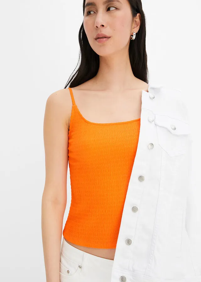 Top Naranja cálido