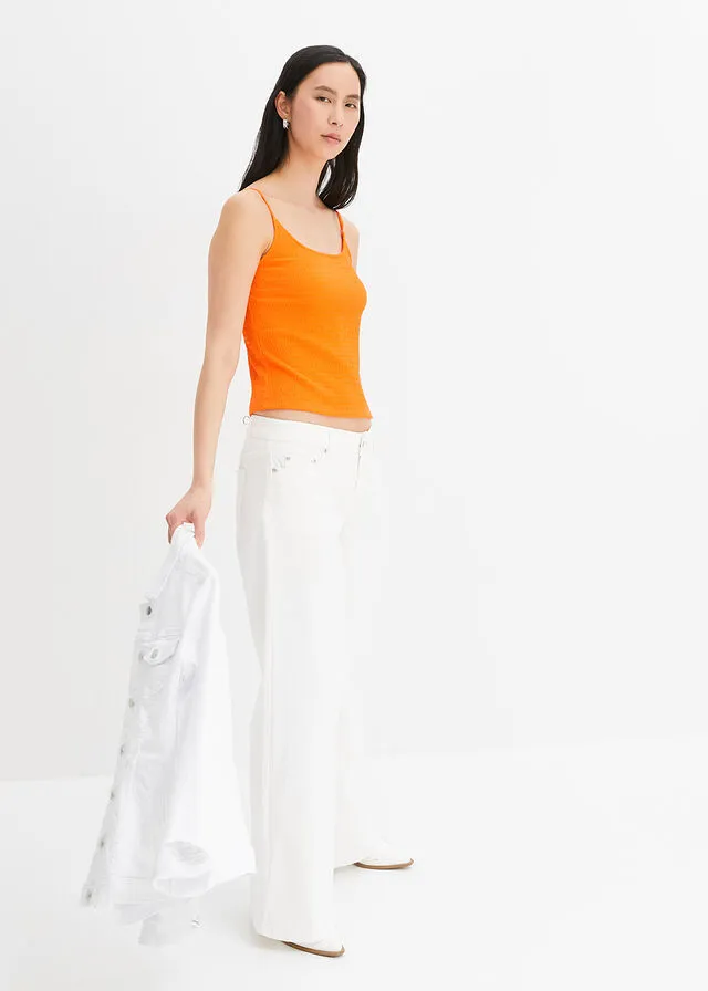 Top Naranja cálido