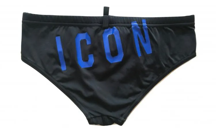 Traje de baño DSQUARED bragas hombre D7B332390.233 negro azul icono nadar