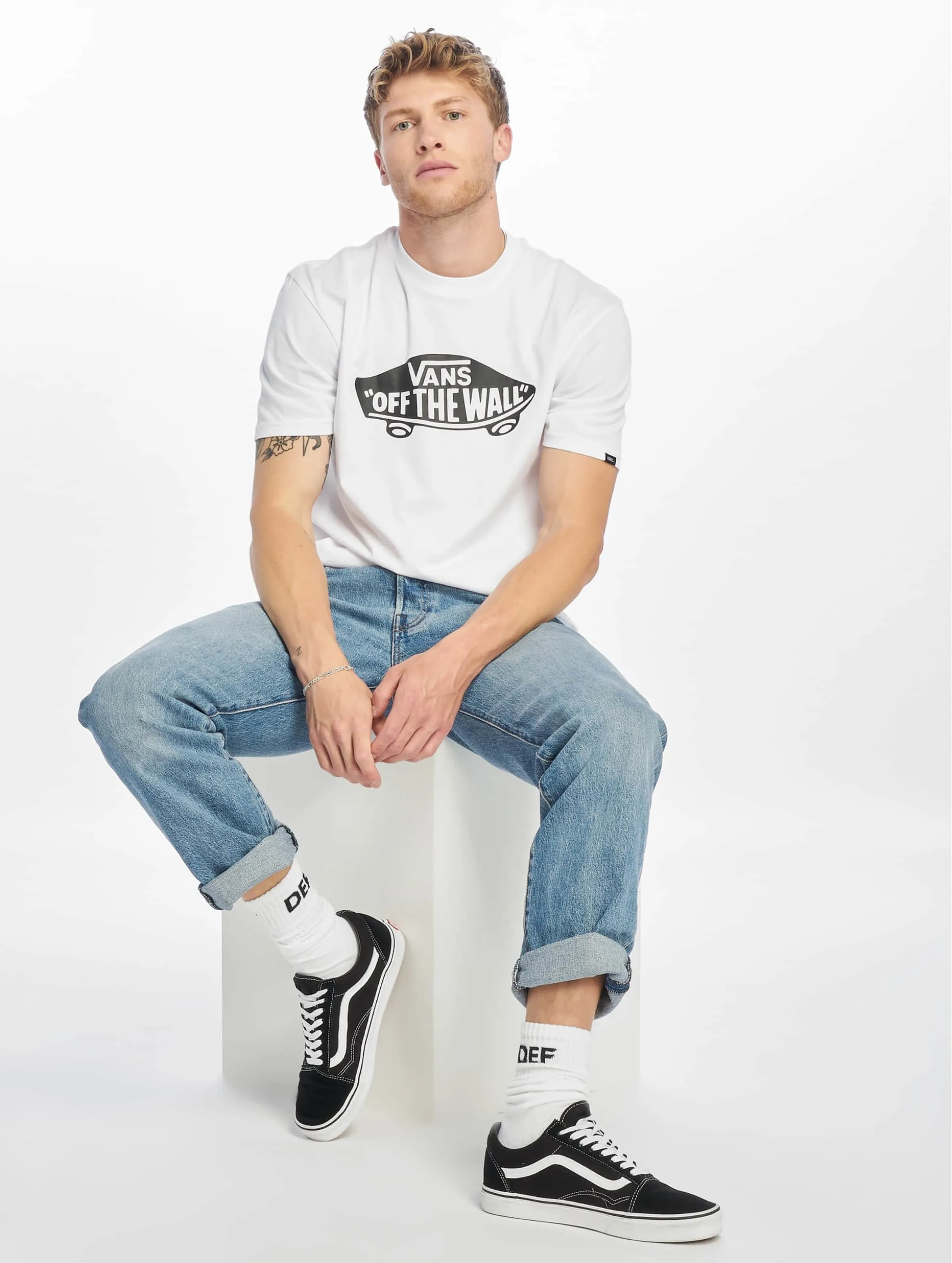 VANS VANS OTW TSHIRT WHITE/BLACK (M