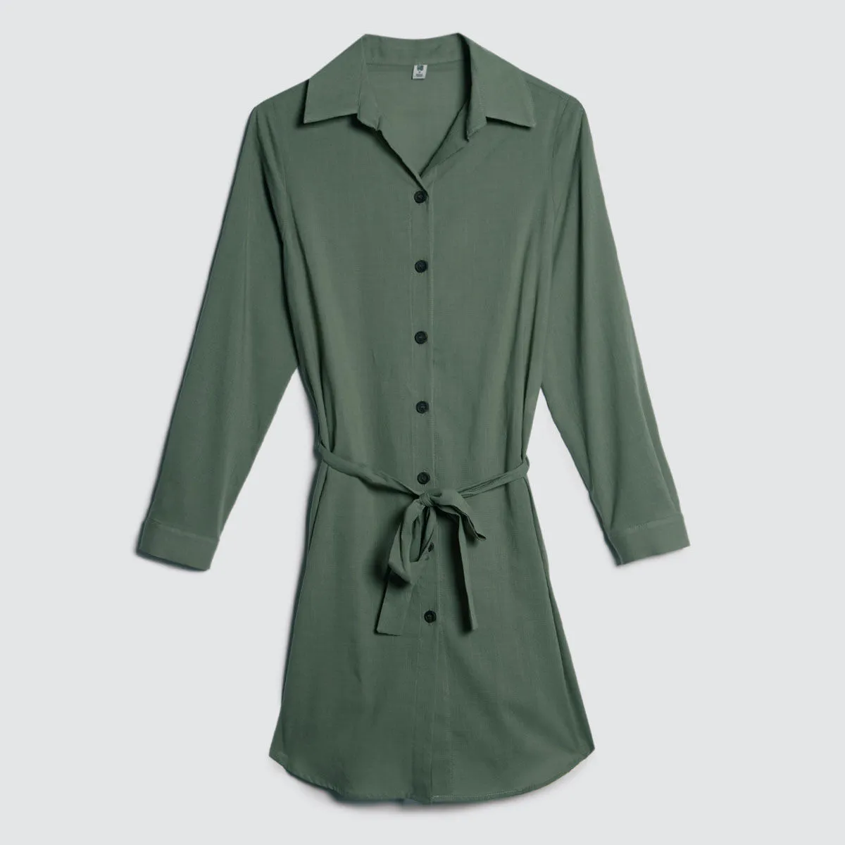 Vestido Camisero Con Cinturón