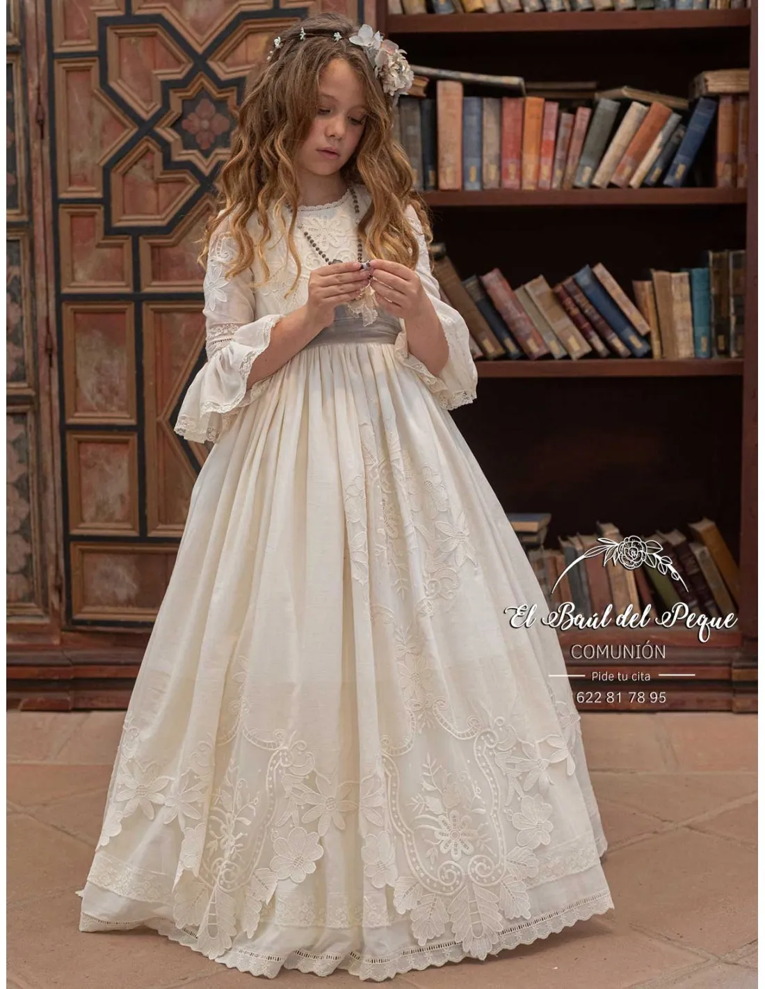 Vestido Comunión Manuela Macías 2024 Modelo Anais