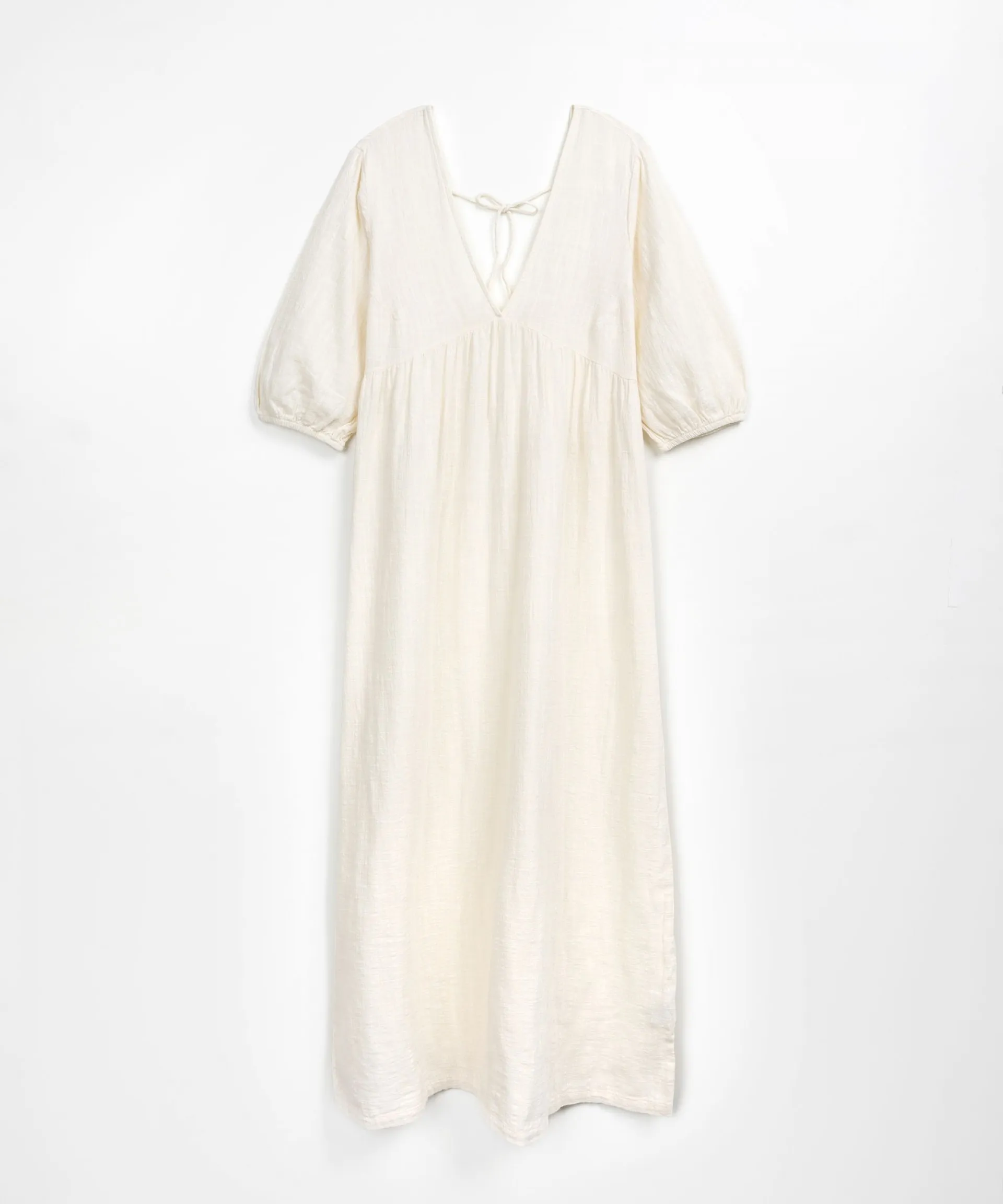 Vestido con escote delantero y trasero | Textile Art