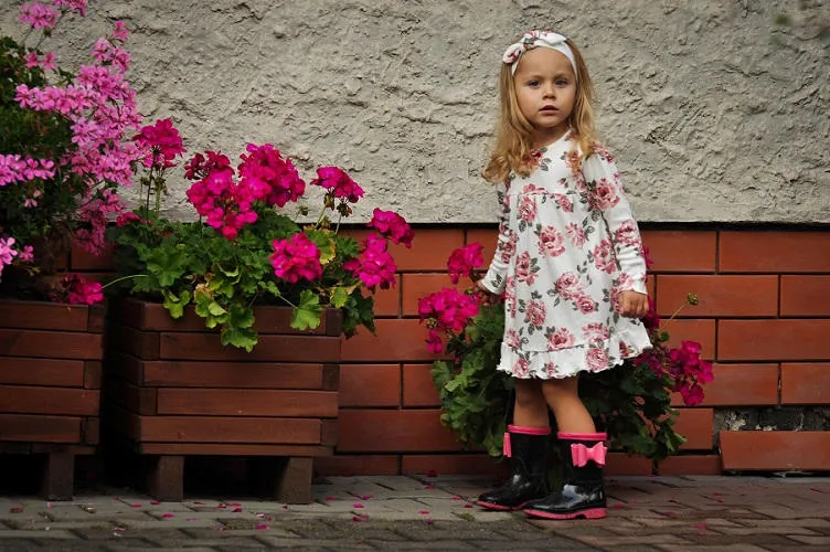 Vestido de flores para niña colección Roses