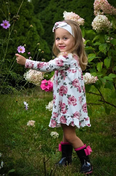 Vestido de flores para niña colección Roses