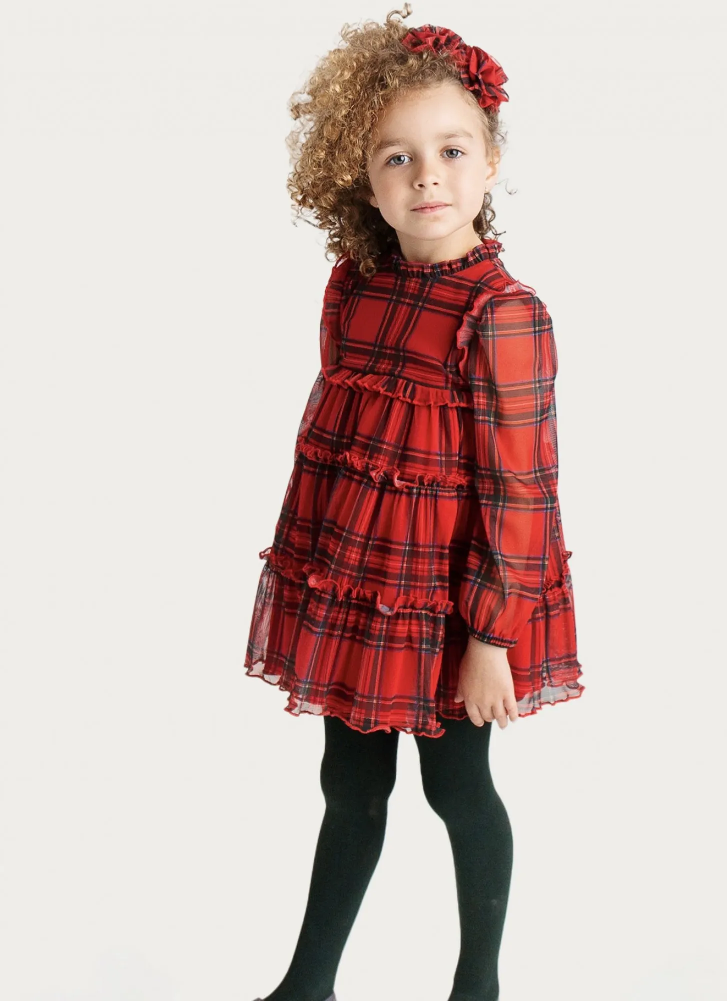 Vestido de gasa rojo