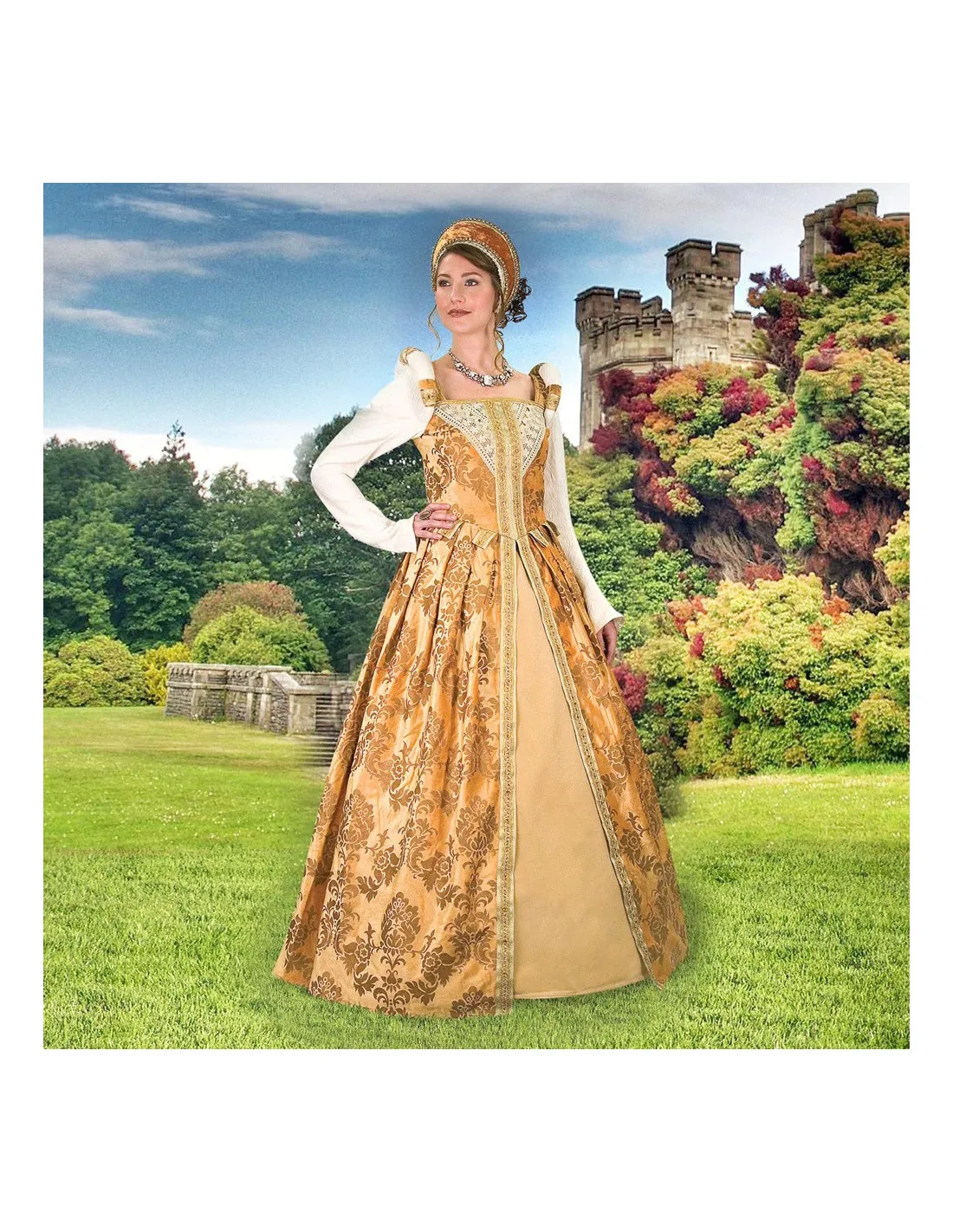 Vestido del Renacimiento Anjou