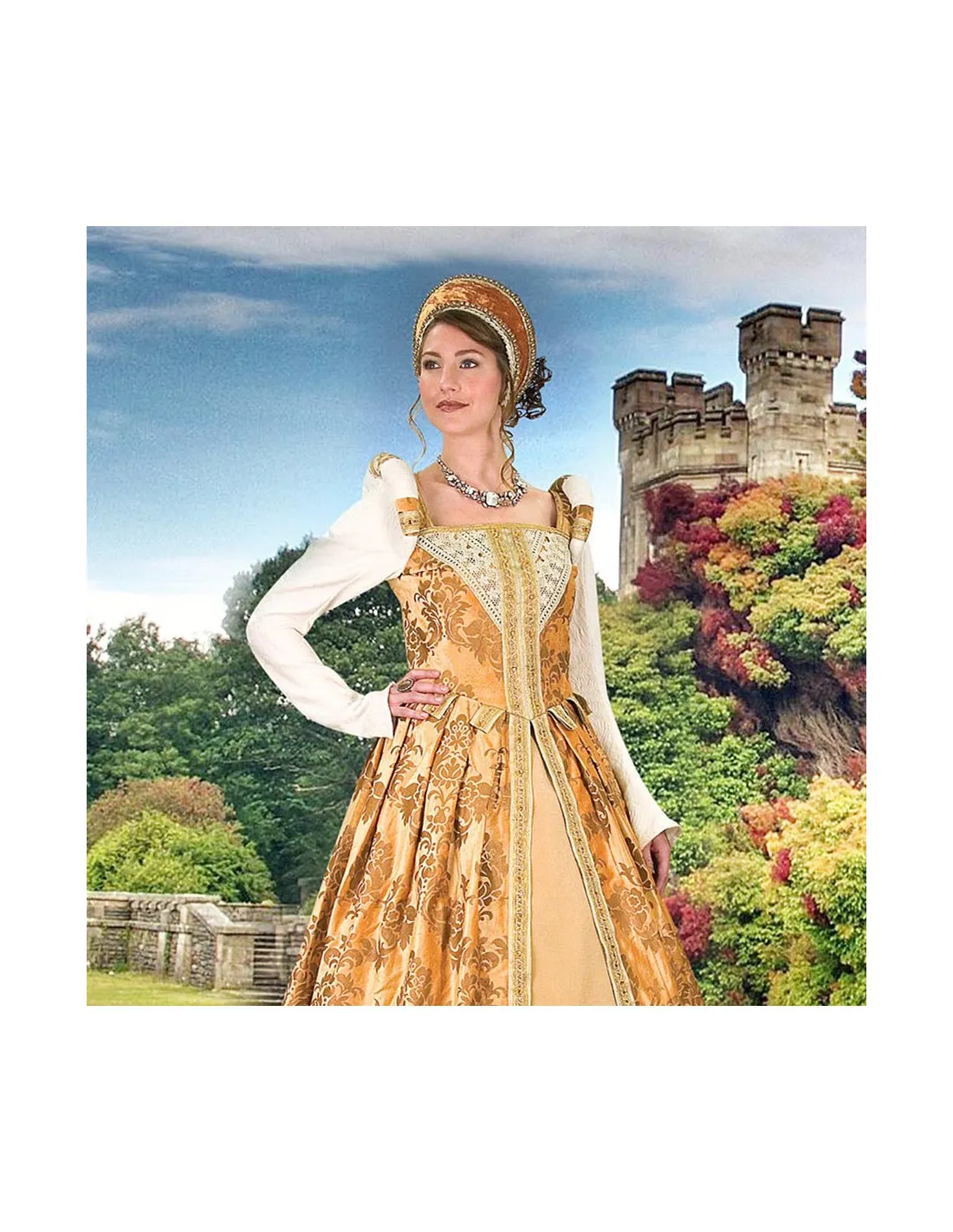 Vestido del Renacimiento Anjou