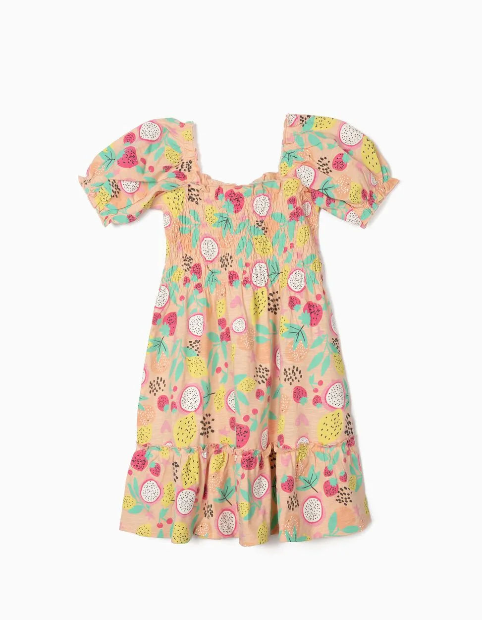 Vestido estampado ALGODON NIÑA R180844