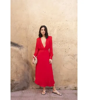 Vestido Florida Midi Gasa