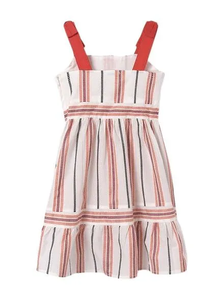 Vestido Mayoral Rayas Teja Para Niña