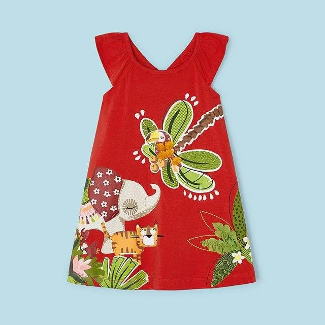 Vestido niña estampado Mayoral