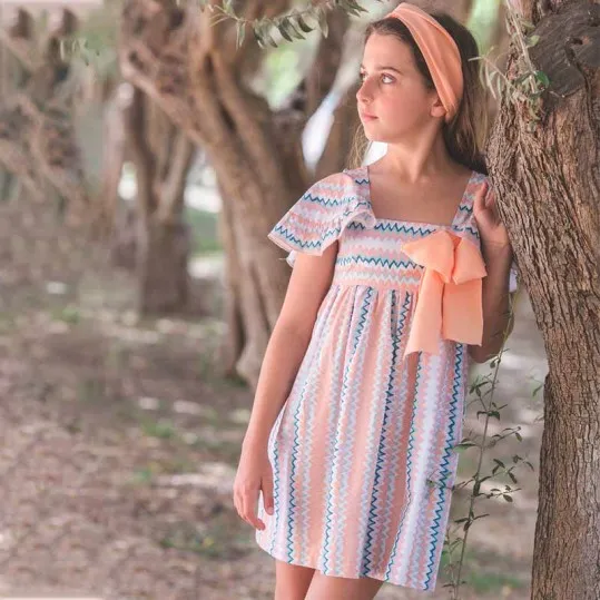 Vestido niña Eve Children estampado zig zag