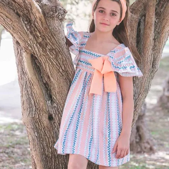 Vestido niña Eve Children estampado zig zag