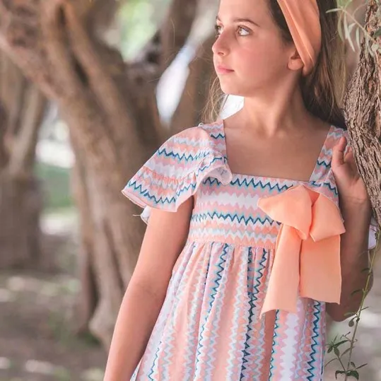 Vestido niña Eve Children estampado zig zag