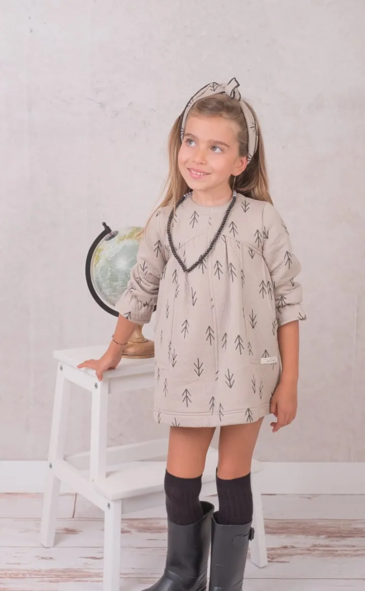 Vestido niña flechas negras R190525