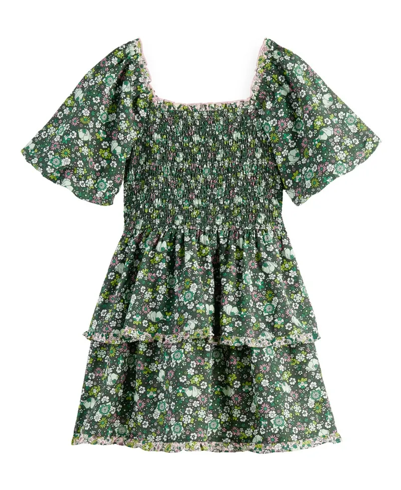 Vestido Niña SCOTCH & SODA Fruncido Verde