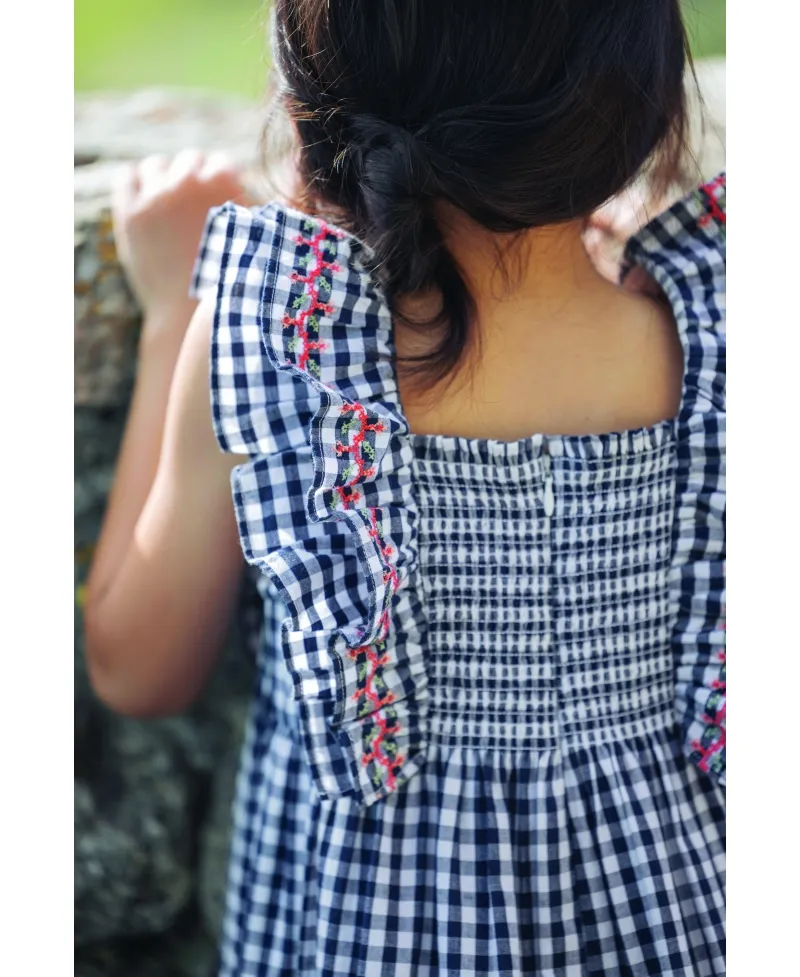 Vestido Niña TARTINE ET CHOCOLAT Vichy Bordado