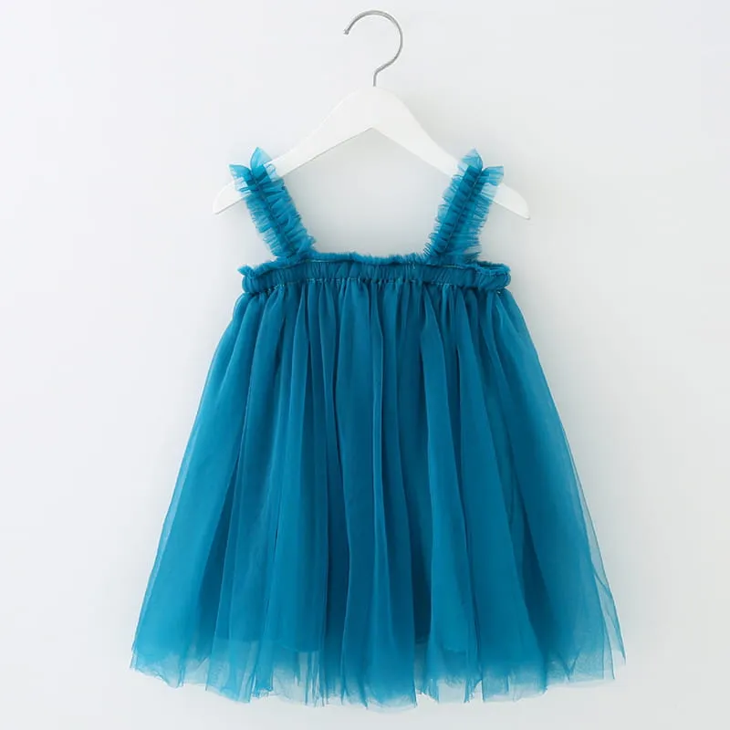 Vestido para niña Laura turquesa
