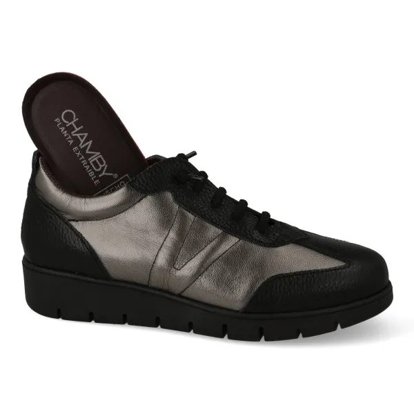 ZAPATILLAS CASUAL MUJER MOD. NAYA PLATA