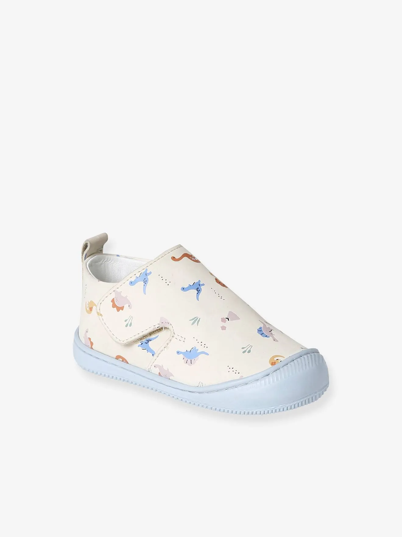 Zapatillas de piel flexible con cierre autoadherente para bebé