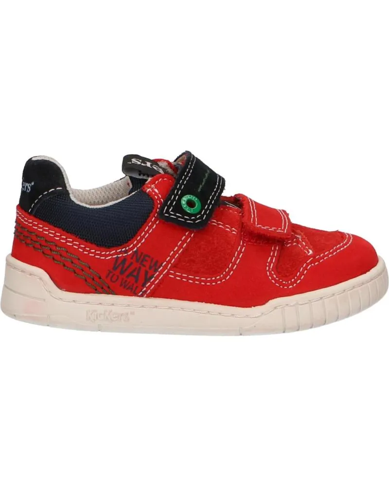 ZAPATILLAS DEPORTE DE NIñA Y NIñO KICKERS 69415010 WAHOU 43 ROUGE GRIS