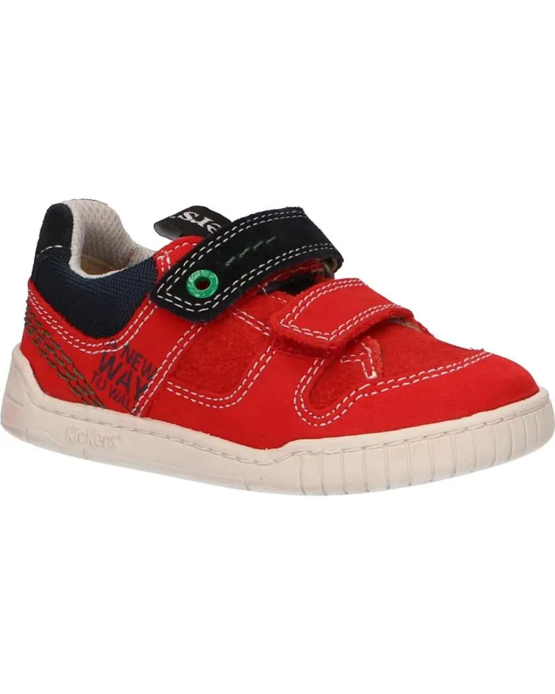 ZAPATILLAS DEPORTE DE NIñA Y NIñO KICKERS 69415010 WAHOU 43 ROUGE GRIS