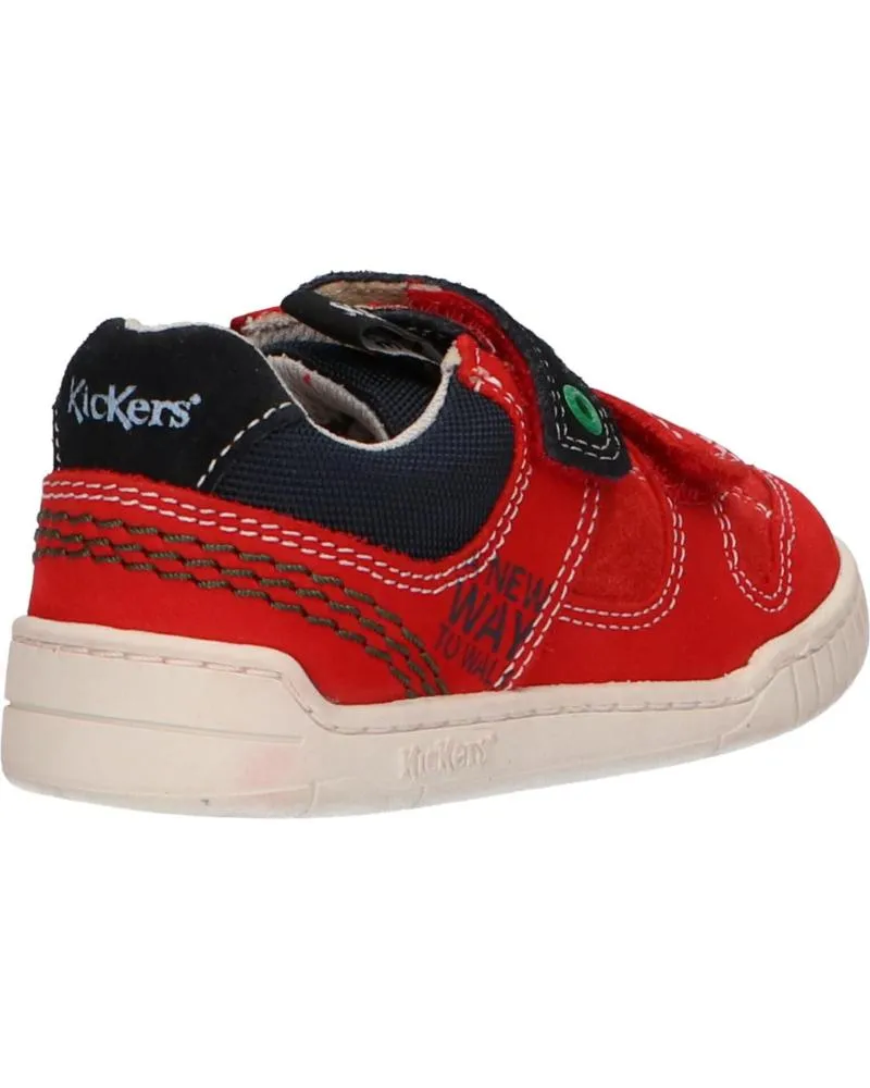 ZAPATILLAS DEPORTE DE NIñA Y NIñO KICKERS 69415010 WAHOU 43 ROUGE GRIS