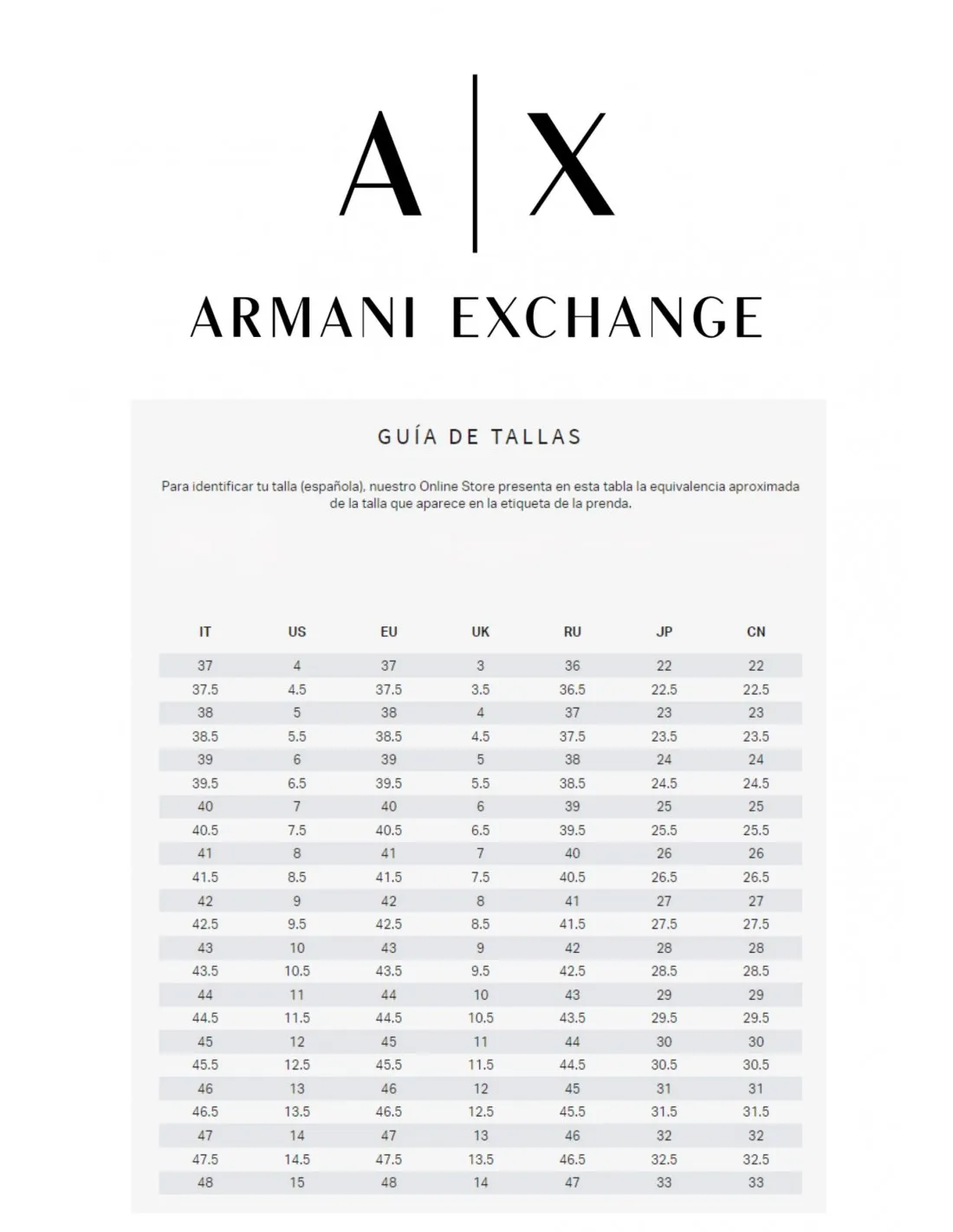Zapatillas deportivas de Armani Exchange