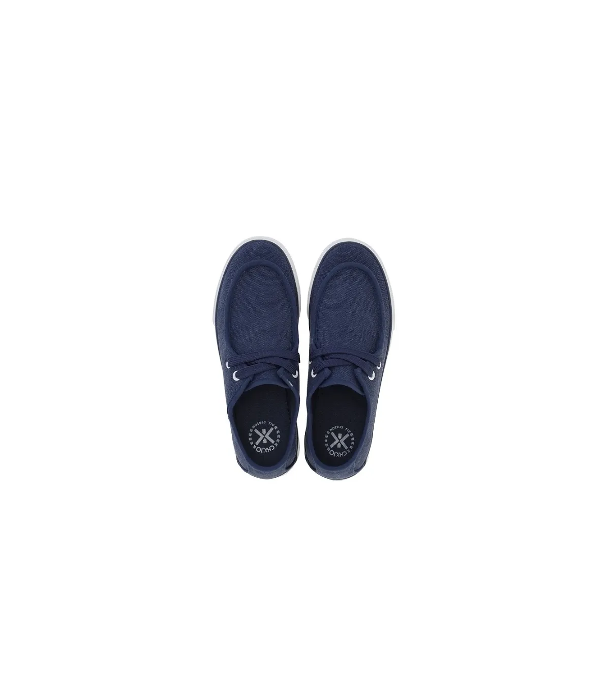 Zapatillas náuticas de lona marino Chika10