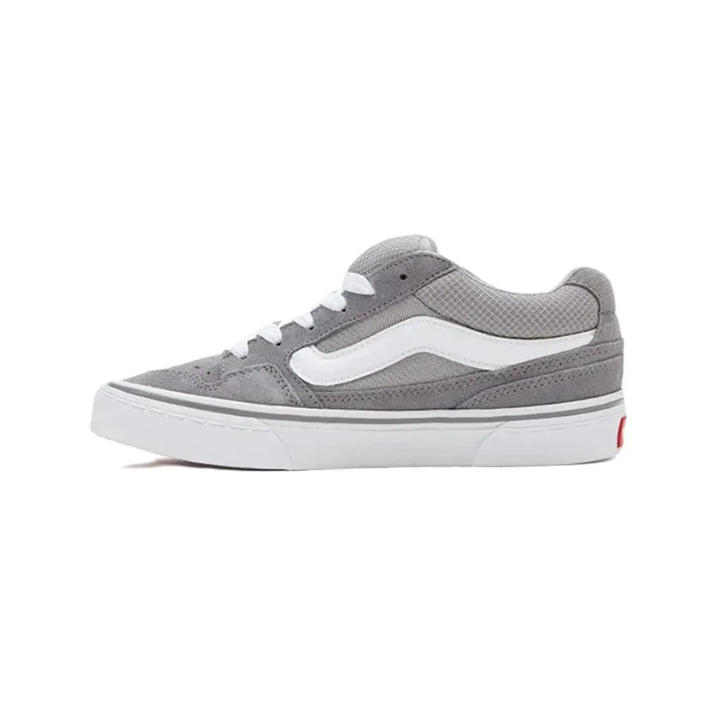 ZAPATILLAS VANS CALDRONE GRIS SUME BLANCO SUEDE MESH DRIZZLE