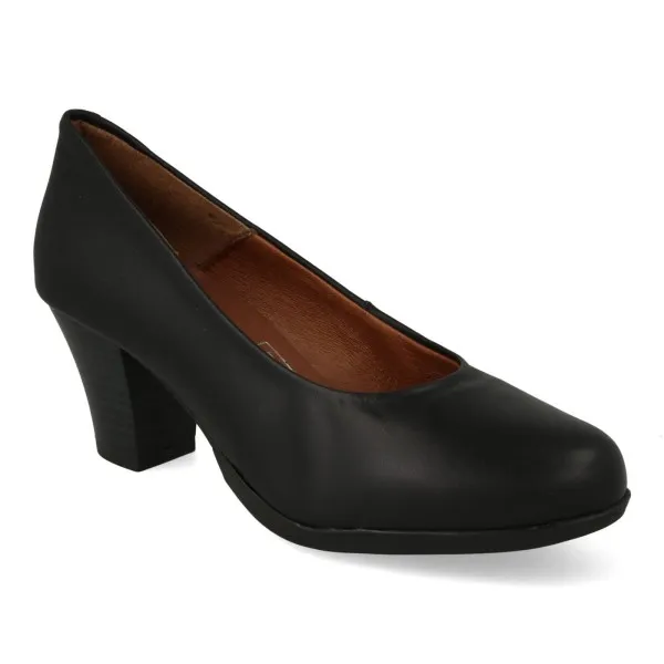 ZAPATO NEGRO TACON MUJER MOD. PATRICIA